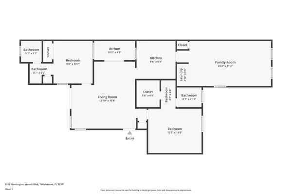 $180,000 | 3156 Huntington Woods Boulevard, Tallahassee, FL 32303