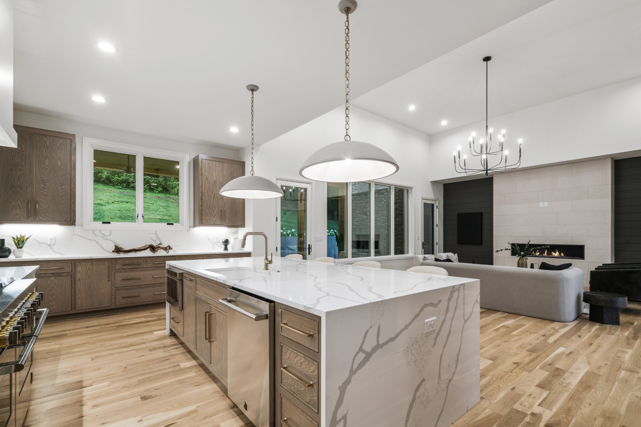 1323 Harding Place Nashville, TN 37215 - Photo 13 of 41 a large kitchen with kitchen island a large island in it