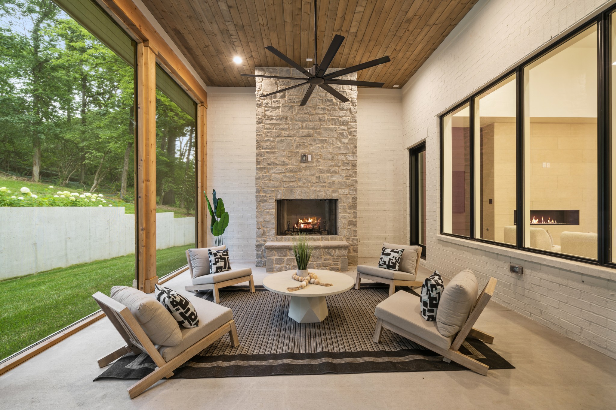 1323 Harding Place Nashville, TN 37215 - Photo 4 of 41 a living room with furniture fireplace and a large window