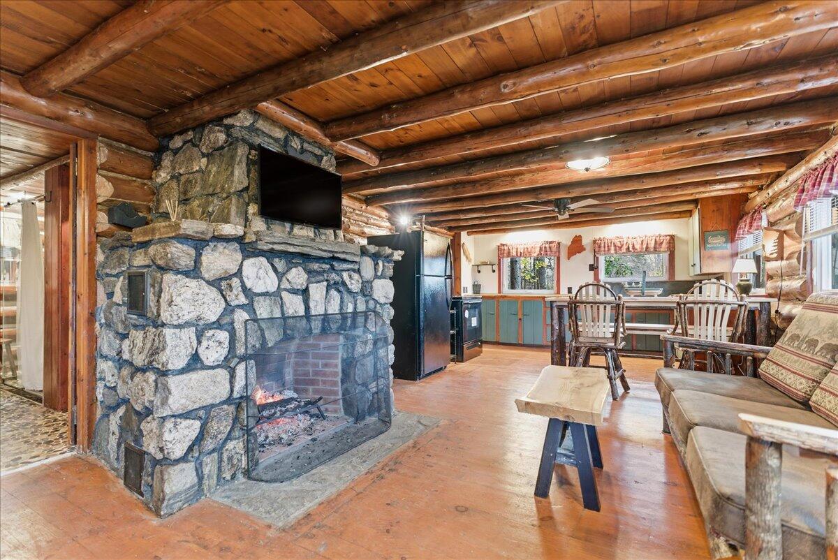 442 Norway Center Road Norway, ME 04268 - Photo 39 of 43 Stone Fireplace