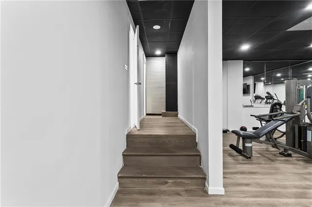 an aerial view of a city with lots of residential buildings