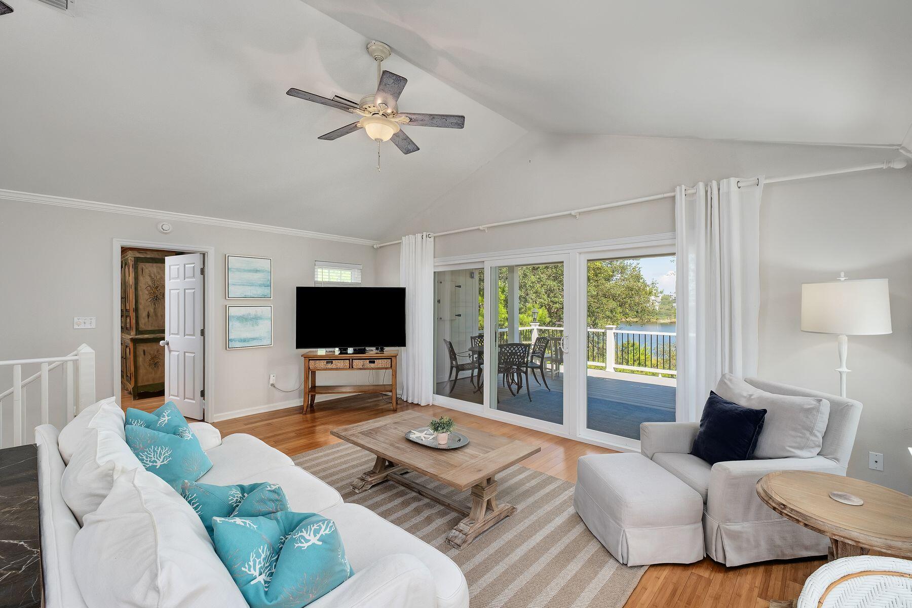 363 Pelican Circle Inlet Beach, FL 32461 - Photo 30 of 80 a living room with furniture and a flat screen tv