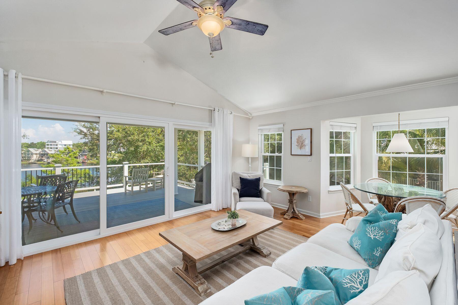 363 Pelican Circle Inlet Beach, FL 32461 - Photo 34 of 80 a living room with furniture and a large window
