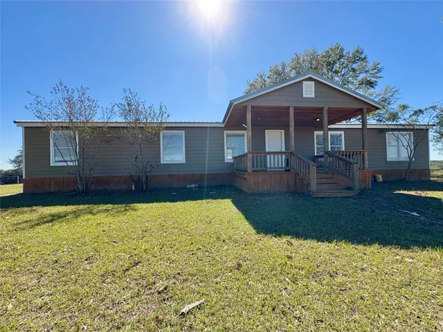 a backyard of a house