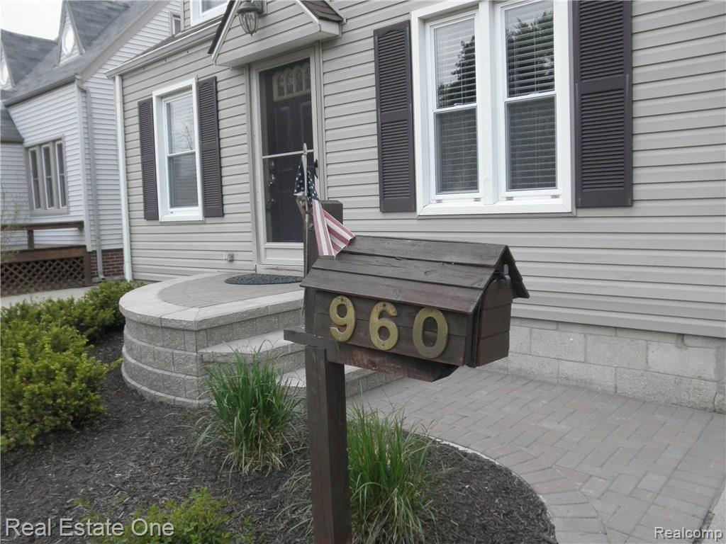 960 Cambridge Road Berkley, MI 48072 - Photo 2 of 30 Fresh, new and welcoming front entrance brick walkway, porch, landscaping.