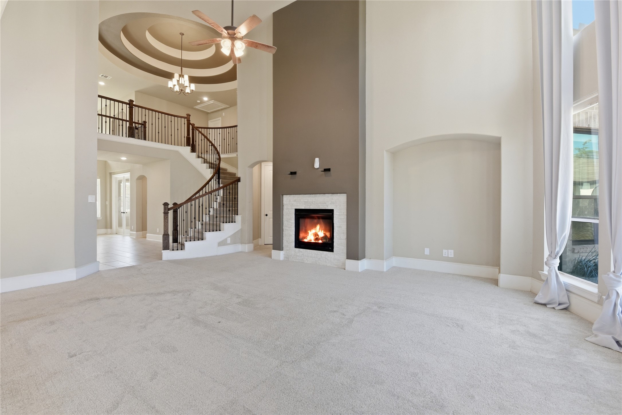 17501 Spice Merlot Lane Conroe, TX 77302 - Photo 15 of 50 a view of a livingroom with a fireplace