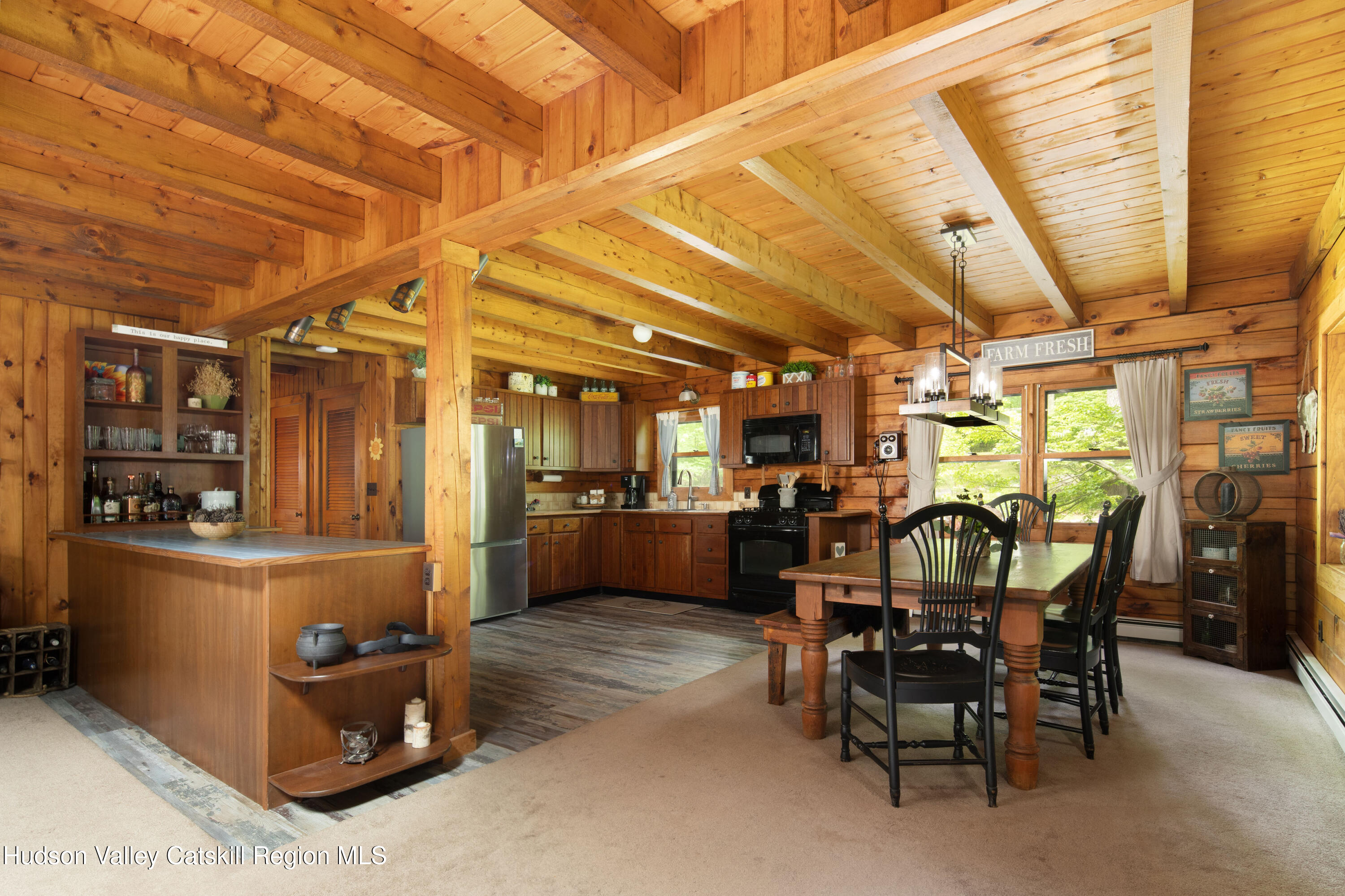 126 Quarry Hill Road Millerton, NY 12546 - Photo 5 of 28 open kitchen and dining plan
