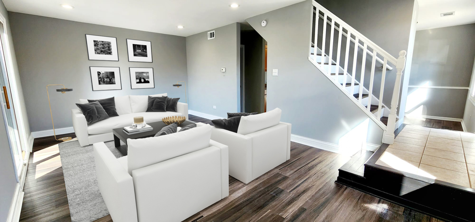 Undisclosed Address Alsip, IL 60803 - Photo 3 of 24 a living room with furniture and wooden floor