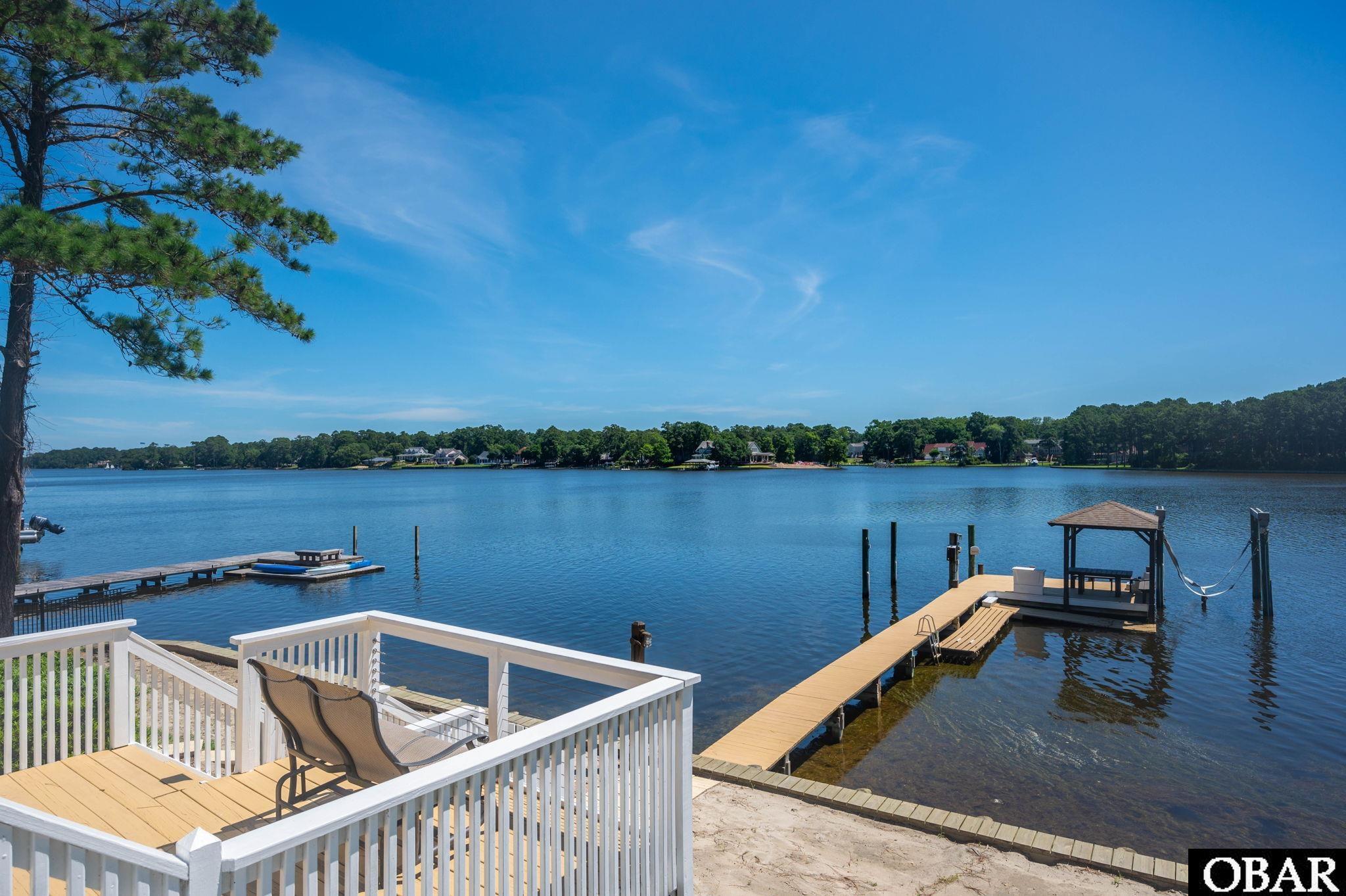 6021 Martins Point Road, Unit 31 Kitty Hawk, NC 27949 - Photo 34 of 50 Dock with Boat Lift & Gazebo