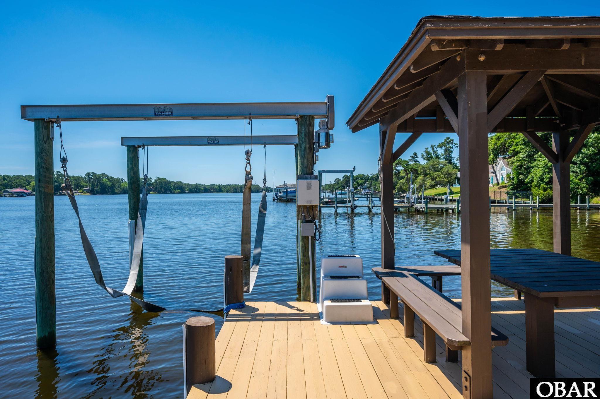 6021 Martins Point Road, Unit 31 Kitty Hawk, NC 27949 - Photo 39 of 50 10K lb Boat Lift