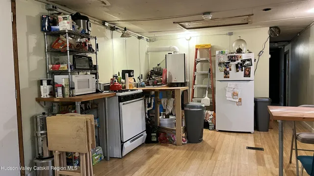 a view of a walk in closet