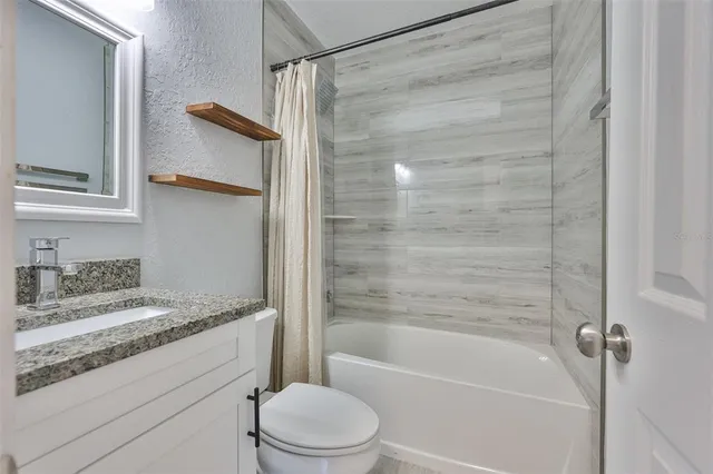 a workspace with wooden floor