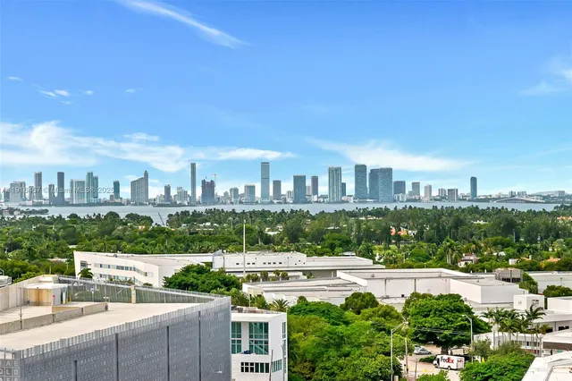 a view of a city from a terrace