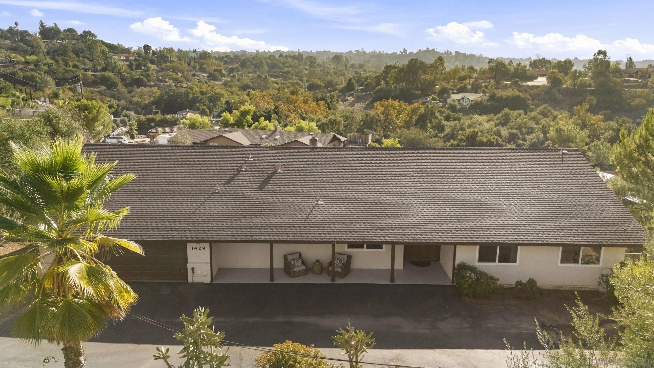 1429 Midway Drive Alpine, CA 91901 - Photo 39 of 42 an aerial view of residential house with outdoor space