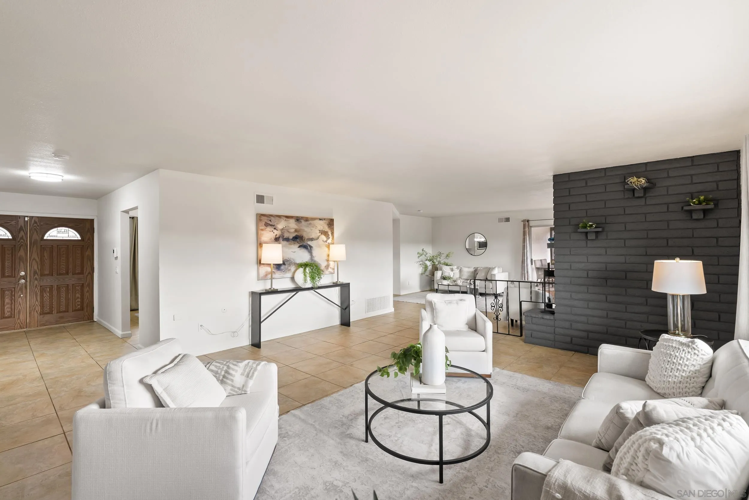 1429 Midway Drive Alpine, CA 91901 - Photo 5 of 42 a living room with furniture and a fireplace