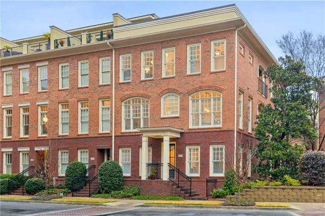 a front view of a building