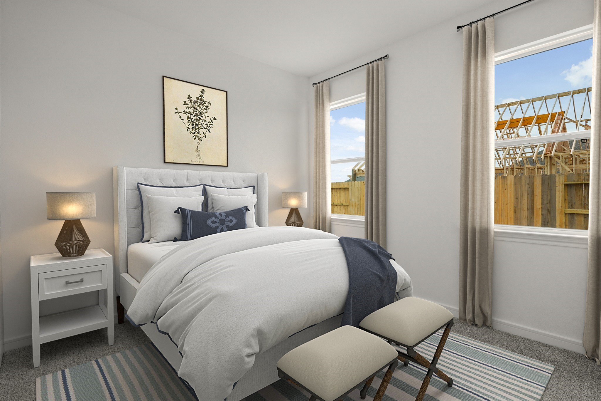 2811 Clapbread Lane Rosenberg, TX 77471 - Photo 16 of 29 Bedroom 2 (*Photo not of actual home and used for illustration purposes only.)