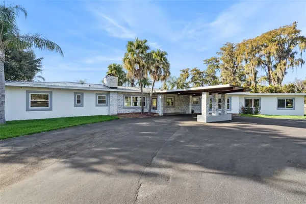 a view of a lake with a mountain in the background
