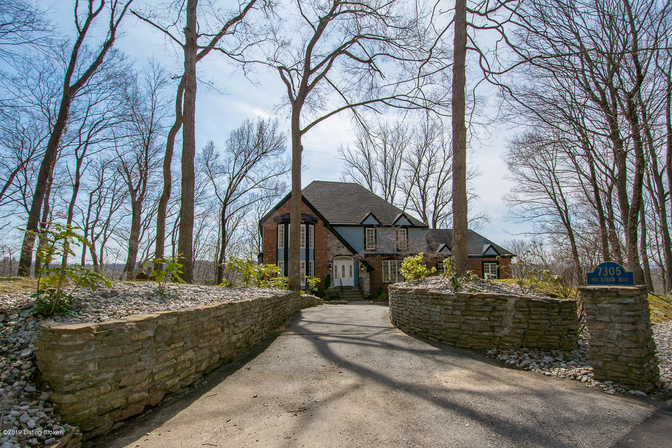 Front view to home