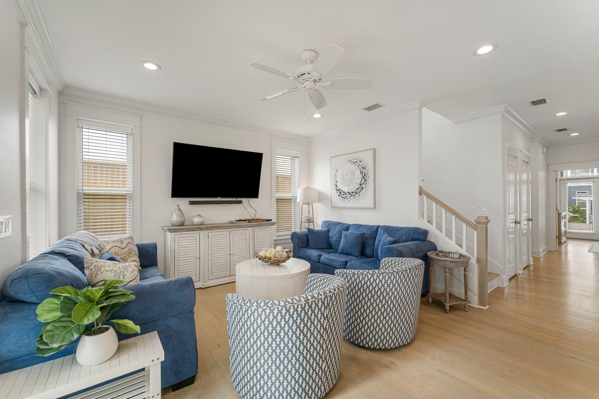 470 Beach Bike Way Inlet Beach, FL 32461 - Photo 12 of 48 a living room with furniture and a flat screen tv