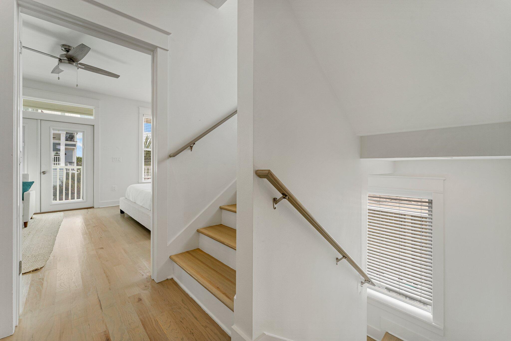 470 Beach Bike Way Inlet Beach, FL 32461 - Photo 14 of 48 a view of entryway and hall with wooden floor