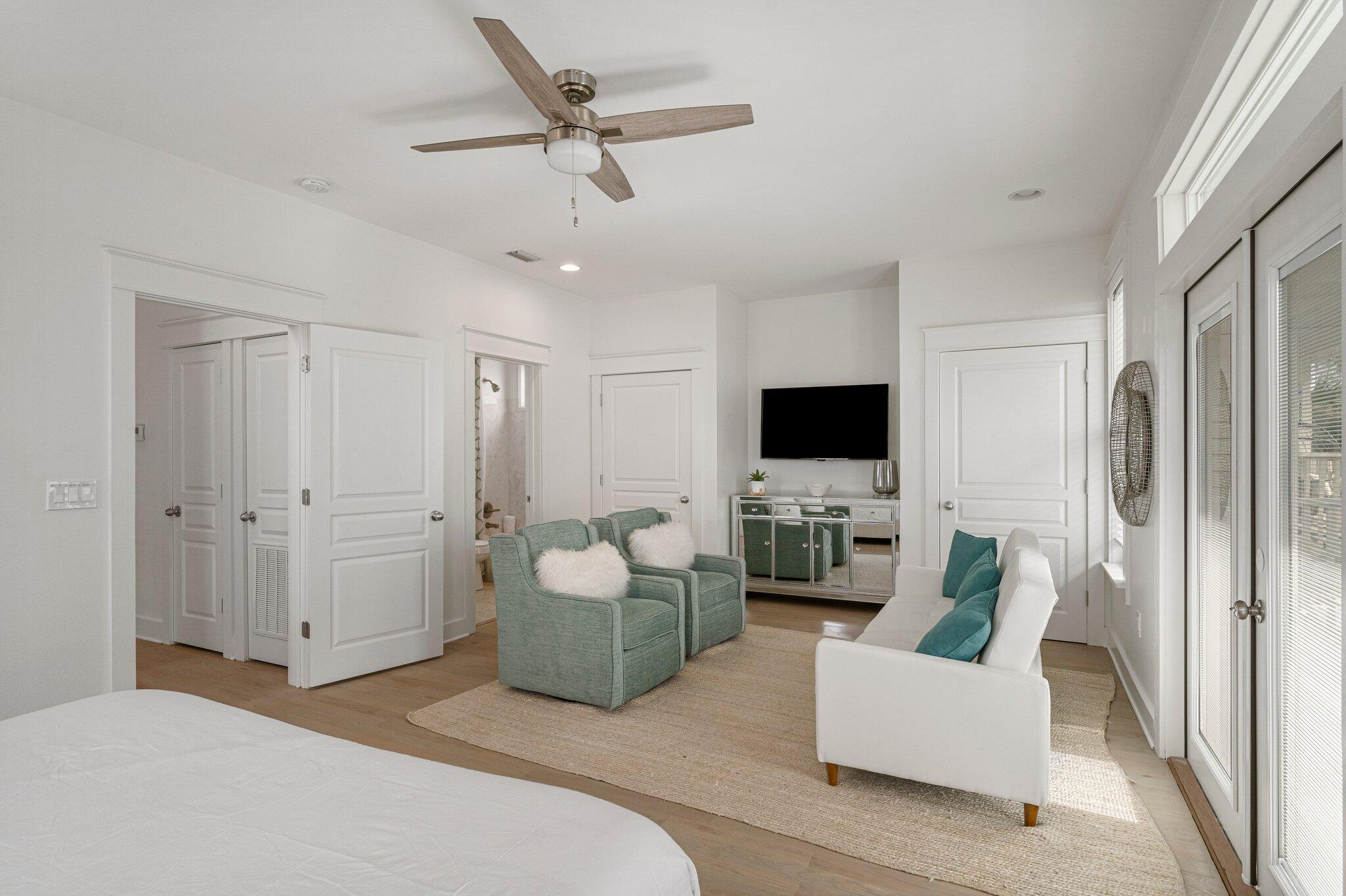 470 Beach Bike Way Inlet Beach, FL 32461 - Photo 33 of 48 a living room with furniture and a flat screen tv