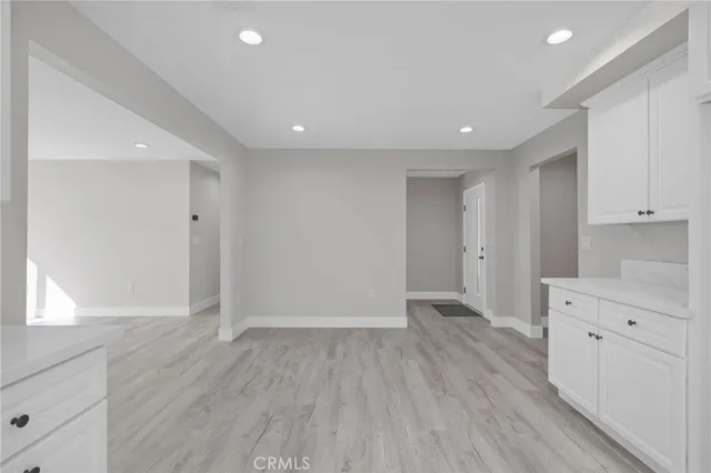 a view of cabinets wooden floor