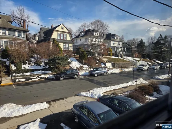 a view of a lake from a building