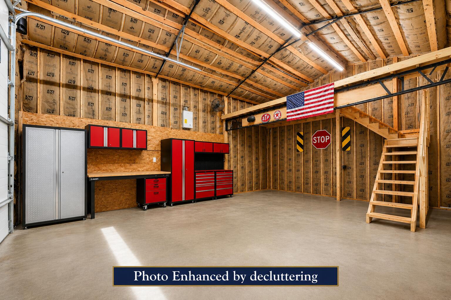 208 Munsons Road Penhook, VA 24137 - Photo 38 of 49 Garage Photo Enhanced to Declutter