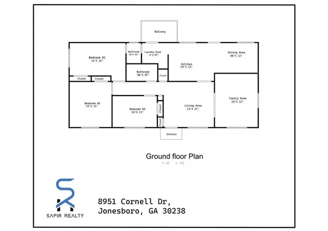 $1,400 | 8951 Cornell Drive, Jonesboro, GA 30238