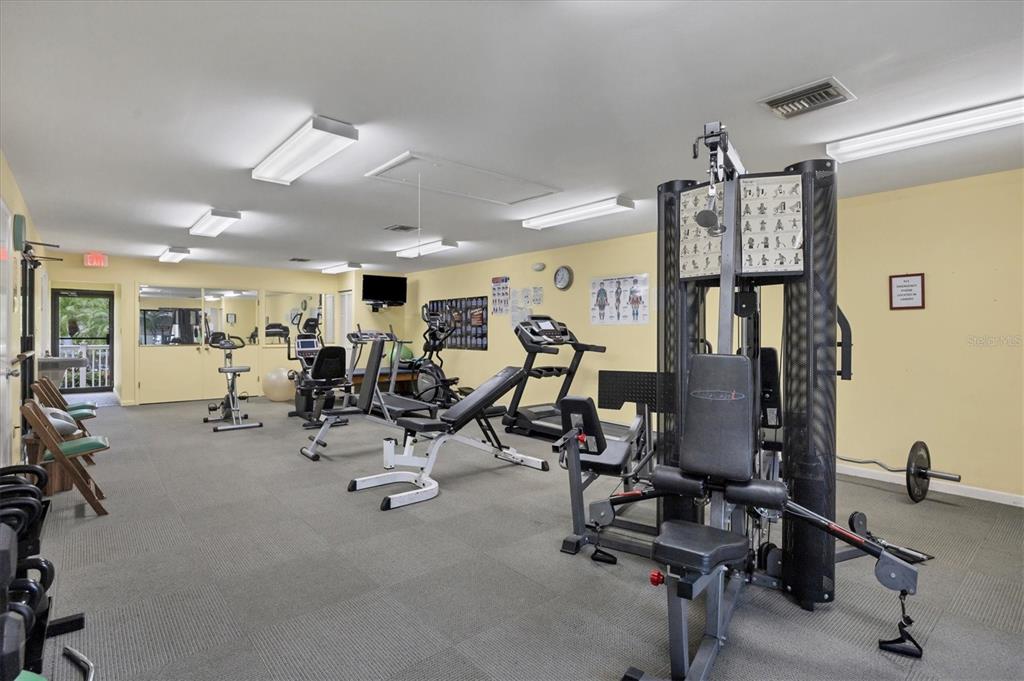 133 Inlets Boulevard, Unit 133 Nokomis, FL 34275 - Photo 47 of 63 a view of a room with gym equipment