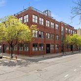 a front view of a building