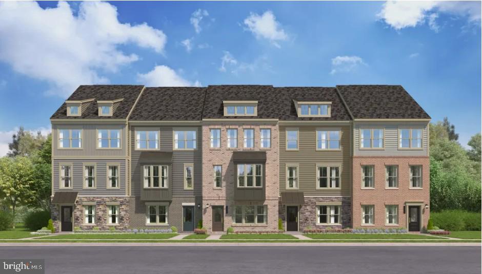 a front view of a building