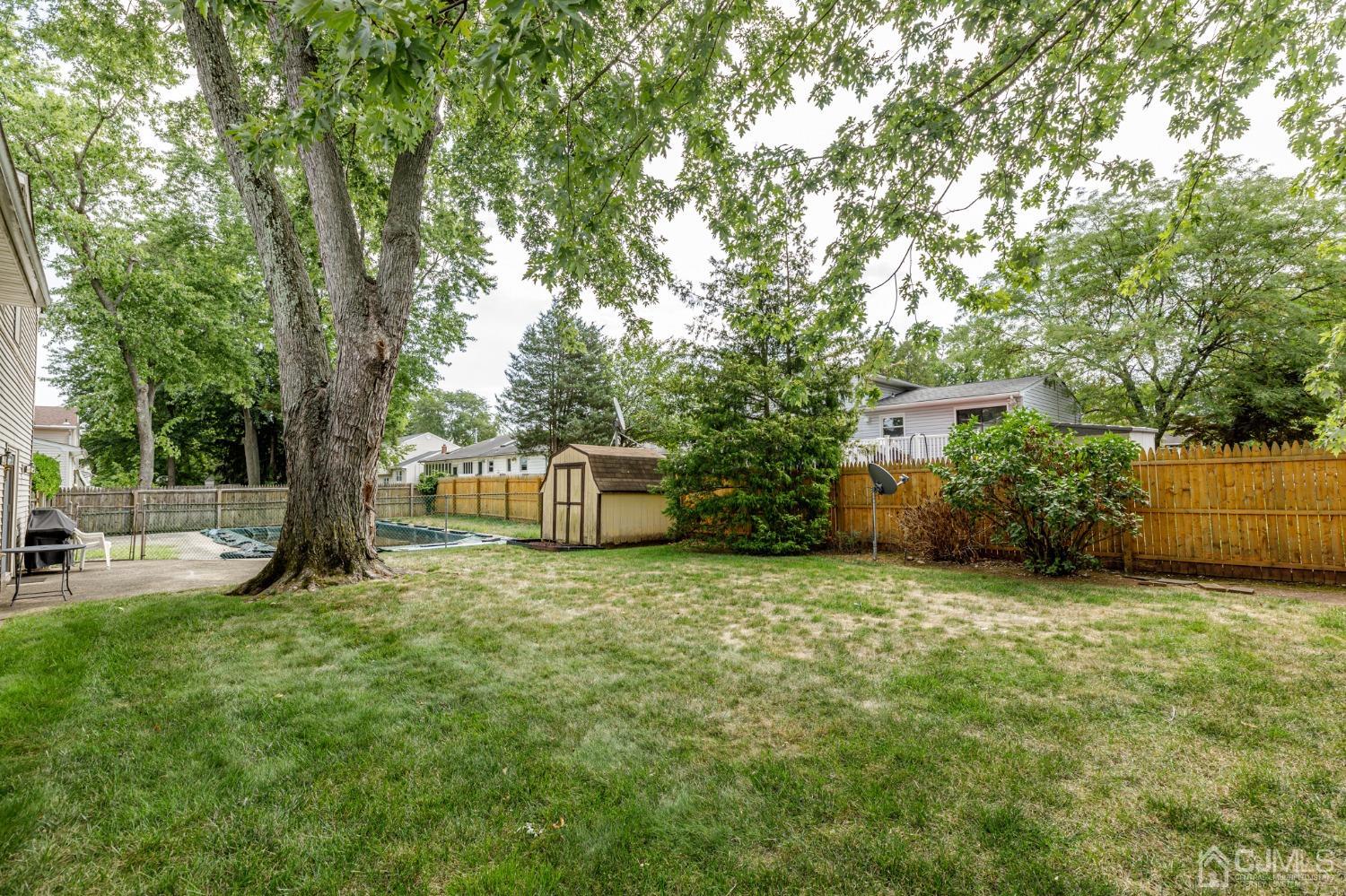 38 Marlin Avenue East Edison, NJ 08820 - Photo 33 of 36 a view of a backyard with a small cabin