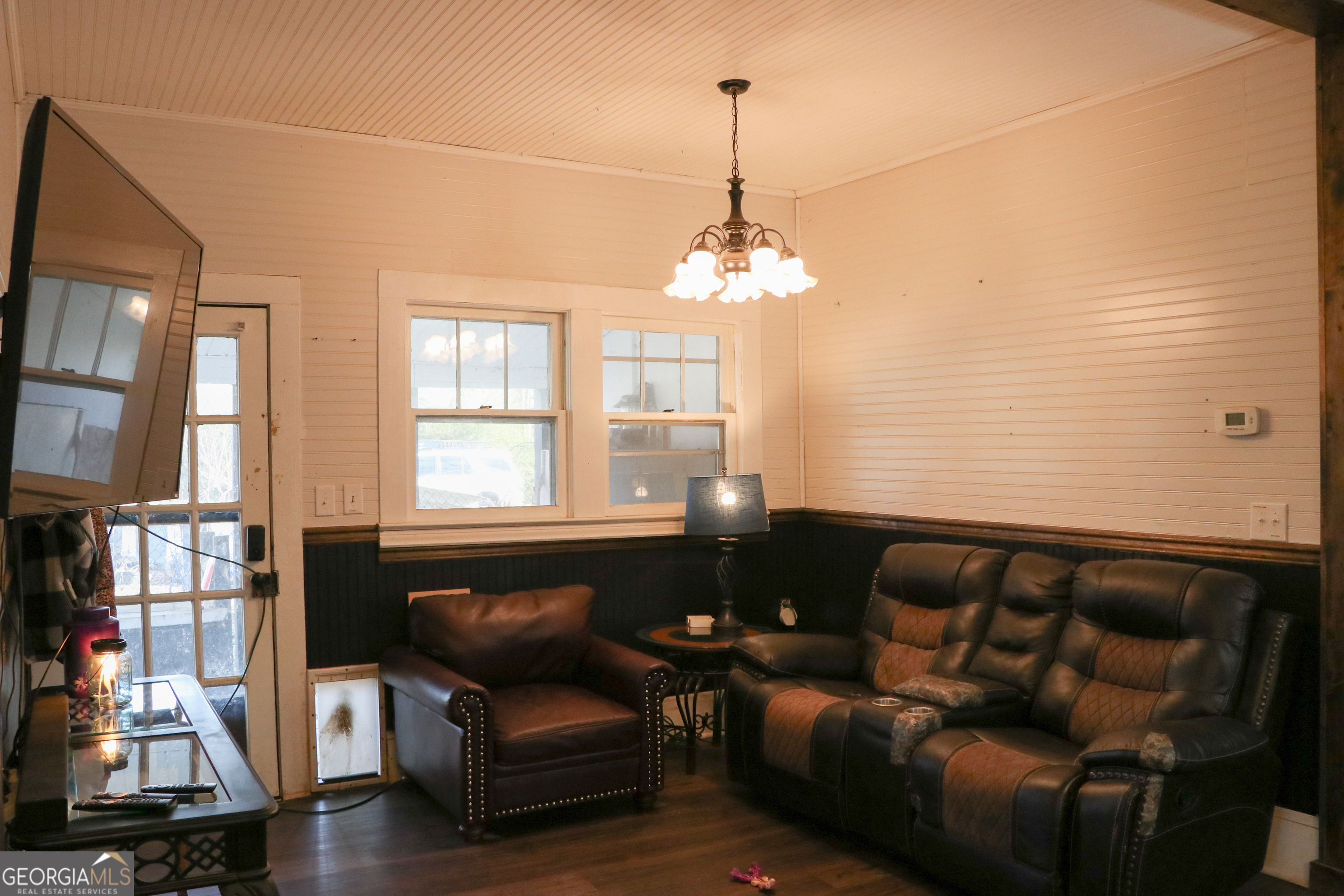 441 Lyerly Dam Road Lyerly, GA 30730 - Photo 32 of 80 a living room with furniture and wooden floor