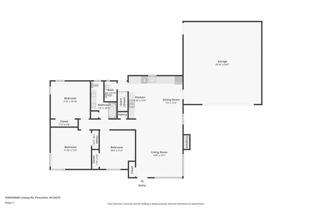 $2,950 | N45W24568 Lindsay Road, Pewaukee, WI 53072