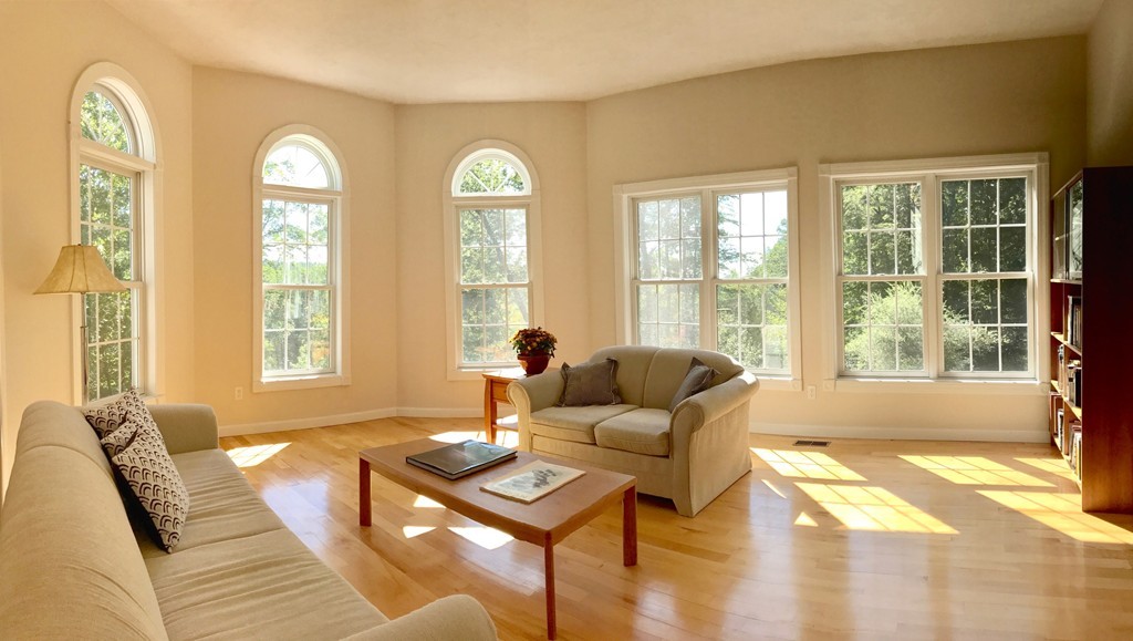 160 East Leverett Road Amherst, MA 01002 - Photo 5 of 30 a living room with furniture and a large window