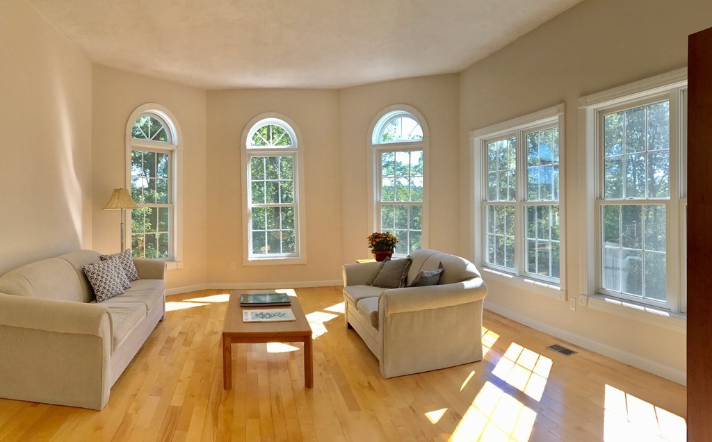160 East Leverett Road Amherst, MA 01002 - Photo 6 of 30 a living room with furniture and a large window