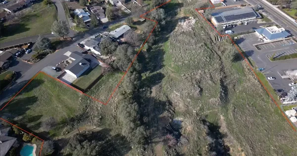 a view of a area with a tree