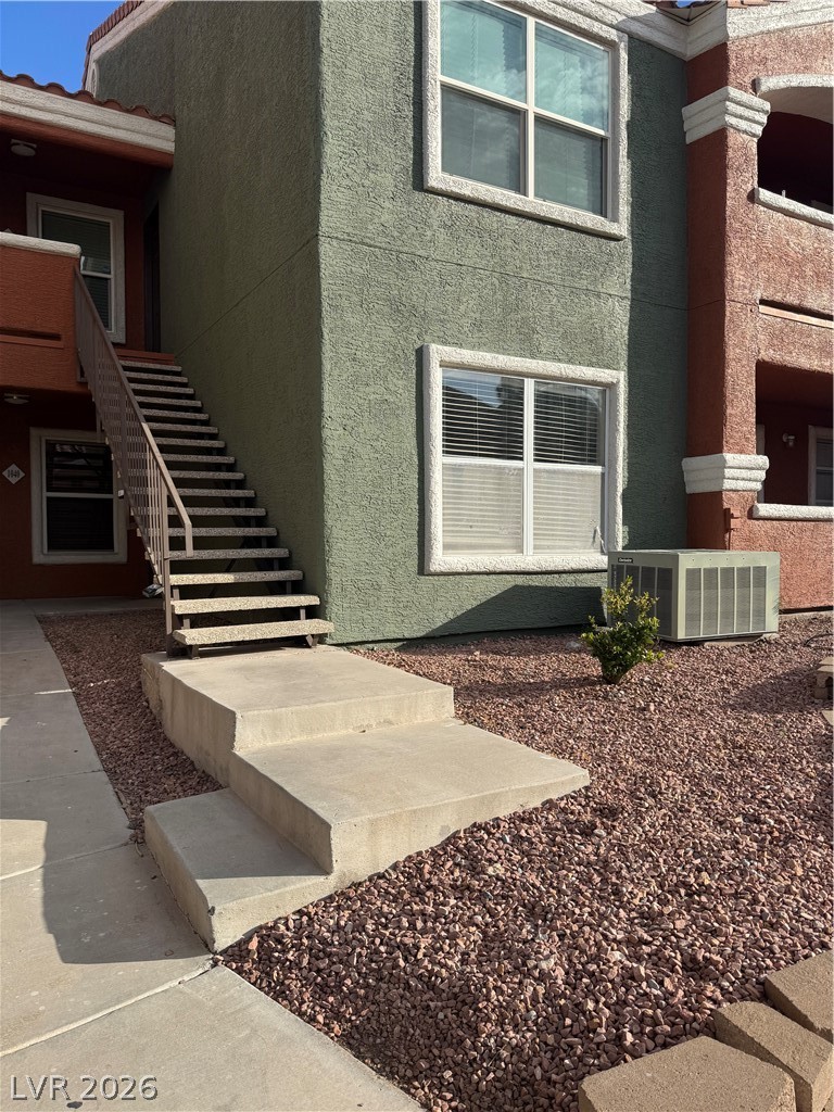 This multi-level residence features appealing exterior finishes and a low-maintenance landscape.
