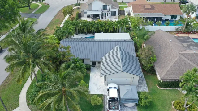 a aerial view of a house
