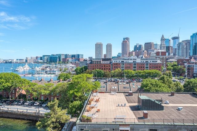 a view of a city with tall buildings