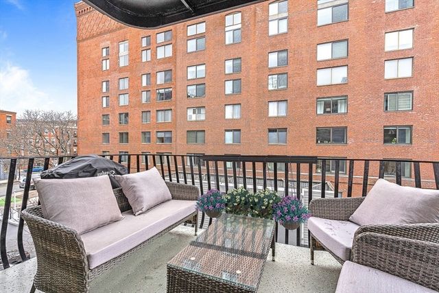 a outdoor living room with furniture