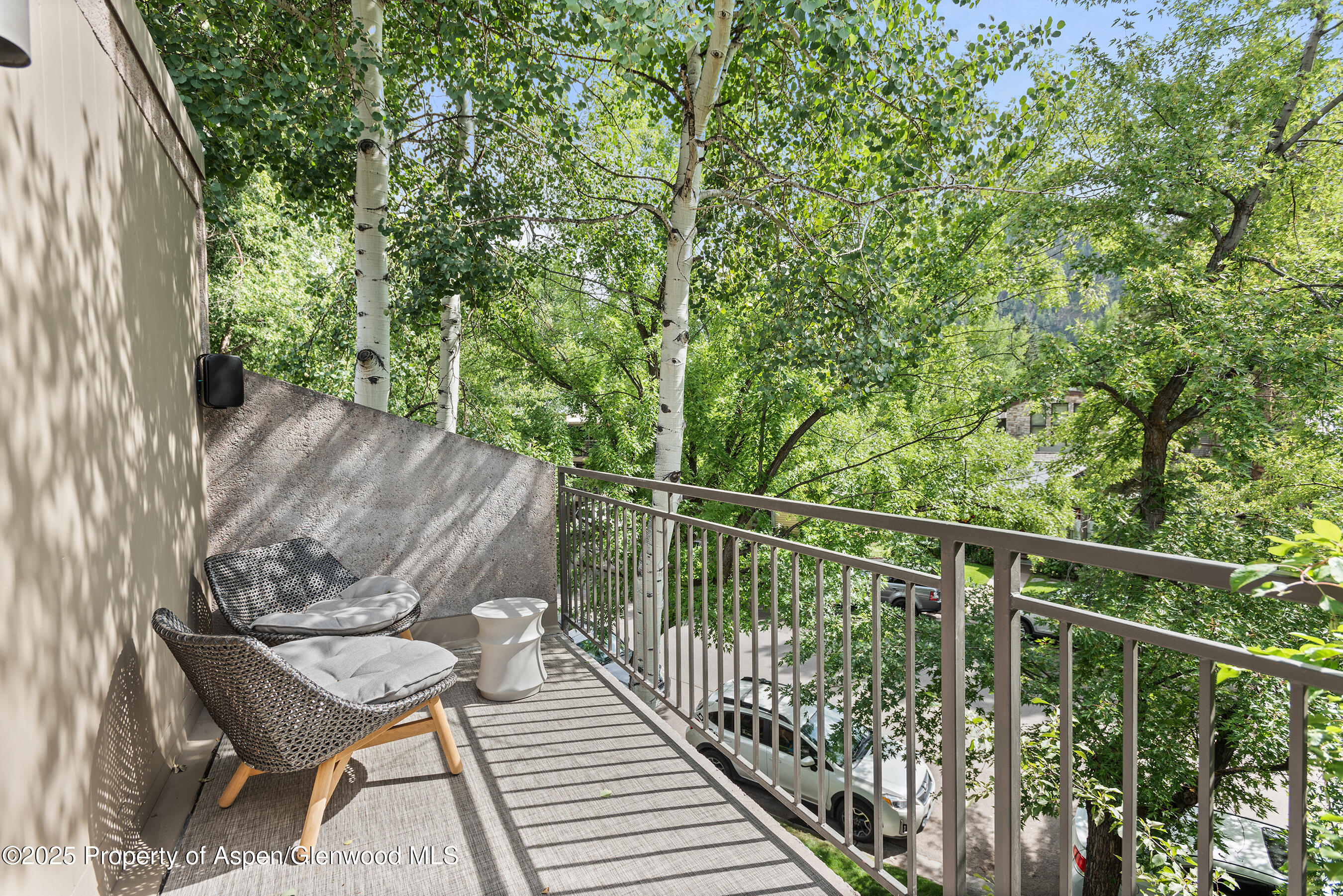 800 East Hopkins Avenue, Unit B5 Aspen, CO 81611 - Photo 28 of 29 a view of a balcony with furniture