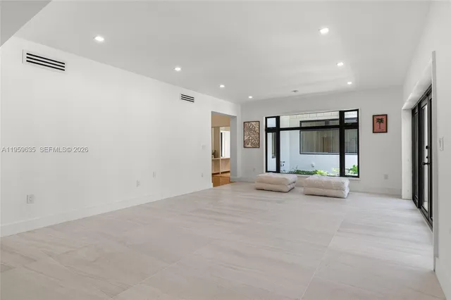 a view of an empty room