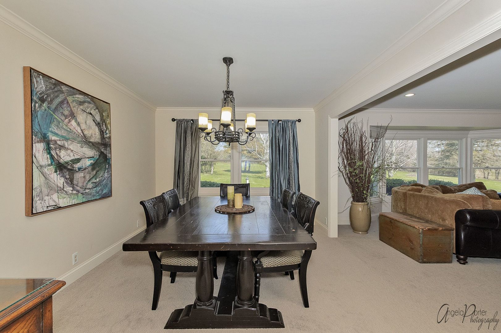 1018 Sunset Road Spring Grove, IL 60081 - Photo 16 of 54 a view of a dining room with furniture window and outside view