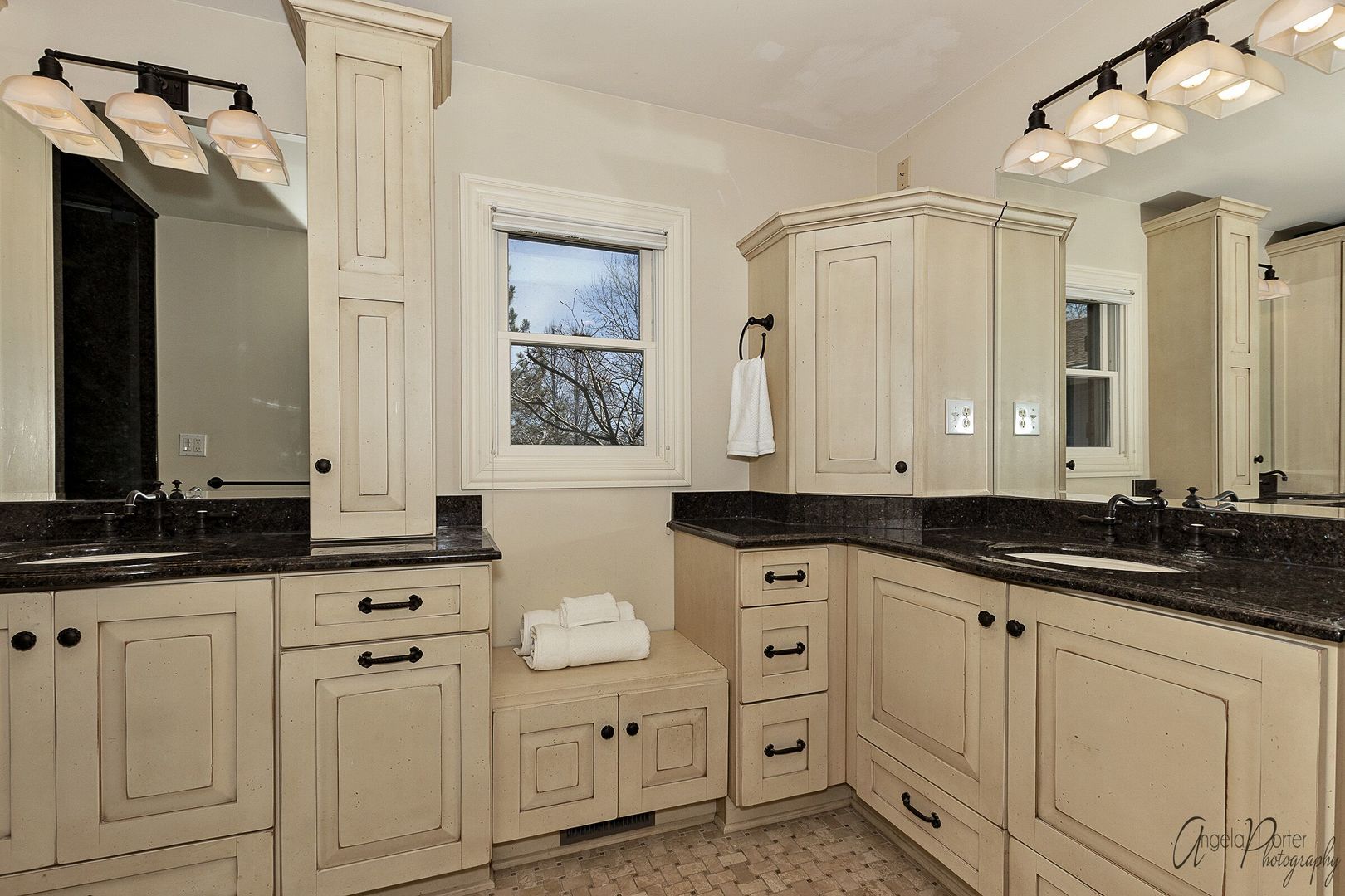 1018 Sunset Road Spring Grove, IL 60081 - Photo 21 of 54 a bathroom with white cabinets sink and mirror