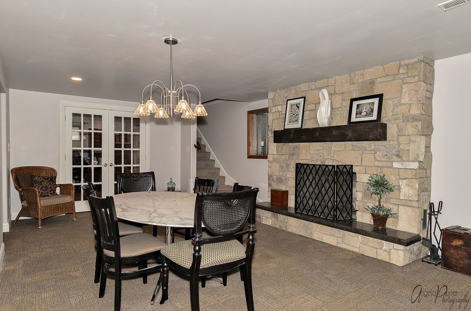1018 Sunset Road Spring Grove, IL 60081 - Photo 32 of 54 a view of a livingroom with furniture and a fireplace