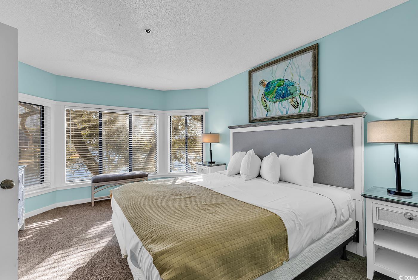 180 Rothbury Circle, Unit 215 Myrtle Beach, SC 29572 - Photo 12 of 34 Primary Bedroom overlooks the lake.