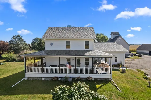 a view of a house with a swimming pool